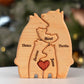 Personalized wooden family bear puzzle
