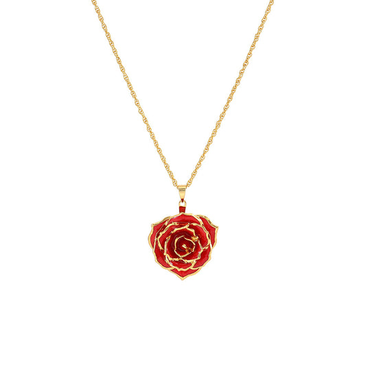 Real pendant necklace Pink